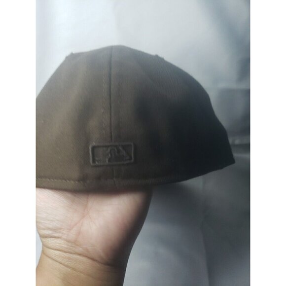 Detroit Brown Hat Cap New Era Size 7 1/2 Fitted 59Fifty MLB Baseball - Picture 12 of 16